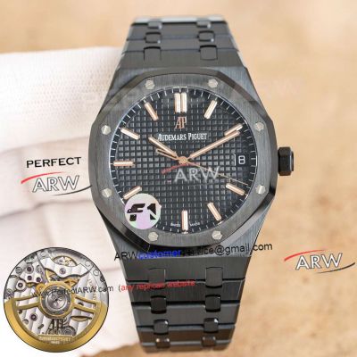 F1 Factory Audemars Piguet Royal Oak 15500 All Black Case Watch 4302 Movement
